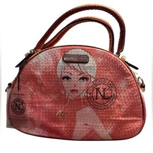 Nichole Lee Hollywood since 2004 Glamour girl shiny Pink beautiful handmade bag